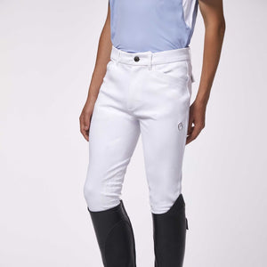 Vestrum Boys San Diego Riding Breeches with Knee Grip Optical White