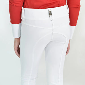 For Horses Girl's Matilde Ultra Move Breeches-White