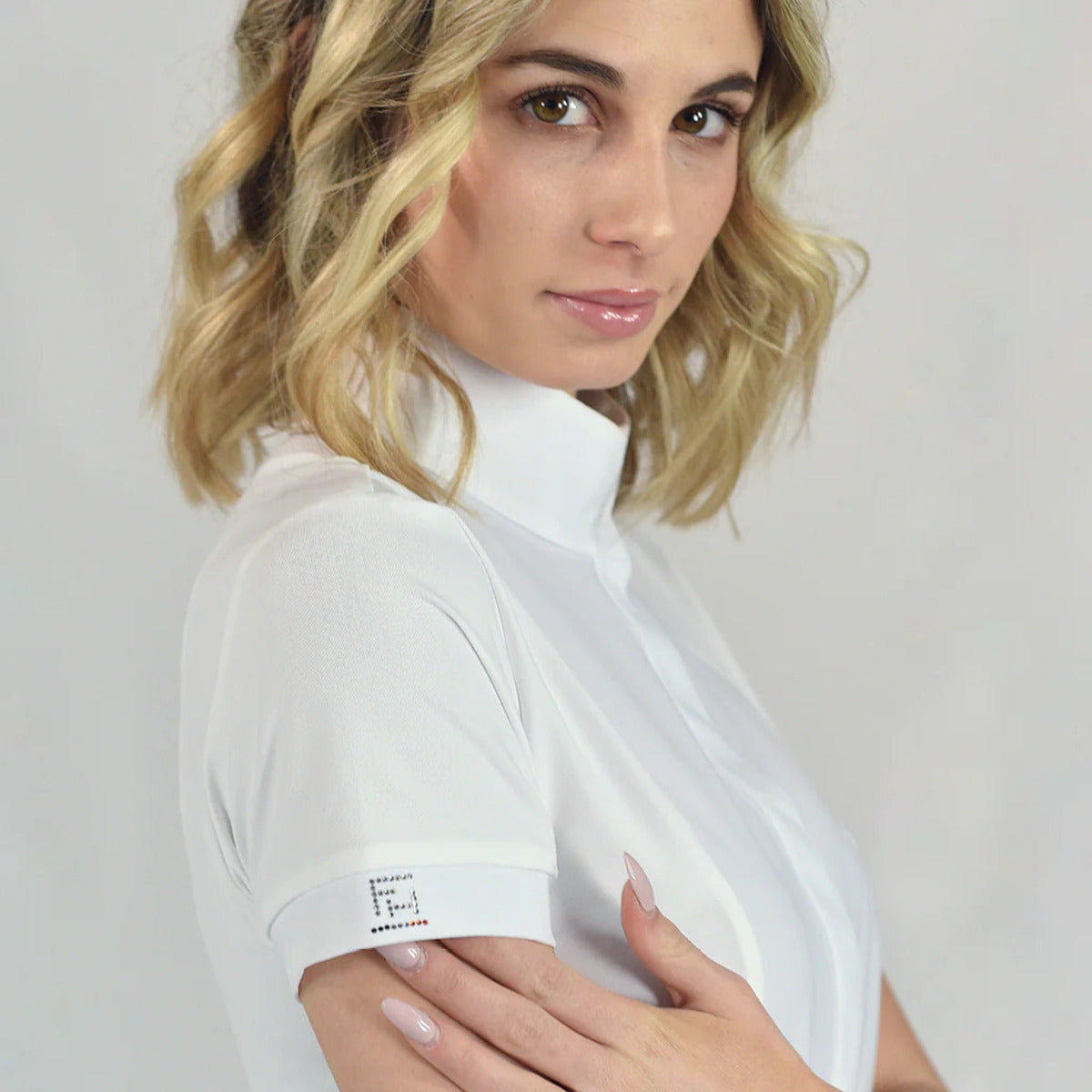 For Horses Women's Daphne Show Shirt Bib-White