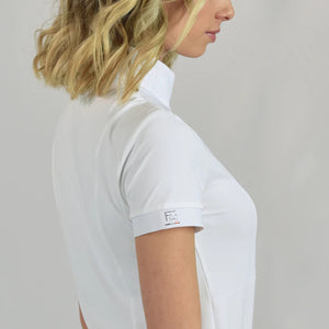 For Horses Women's Daphne Show Shirt Bib-White
