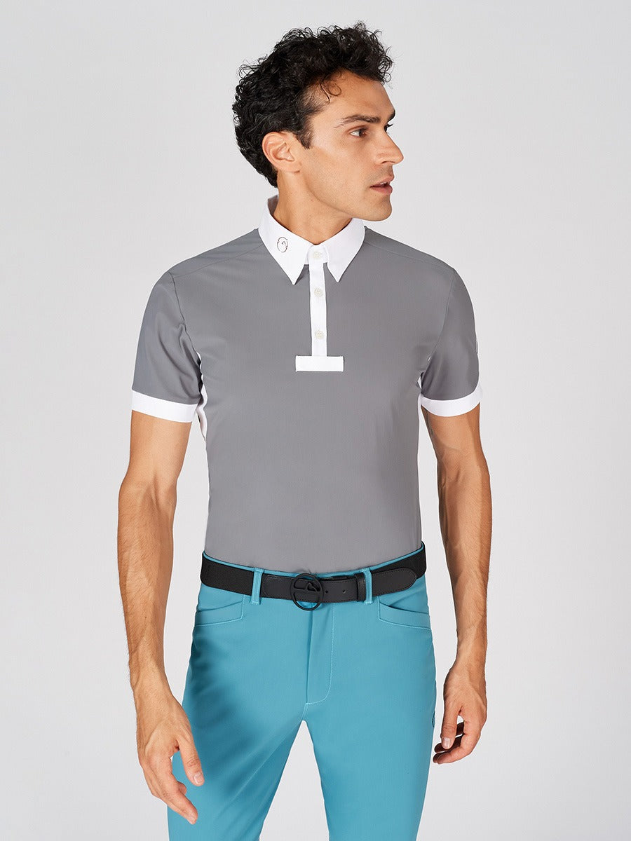 Vestrum Men's Budoni Short Sleeves Shirt-Light Grey-Small