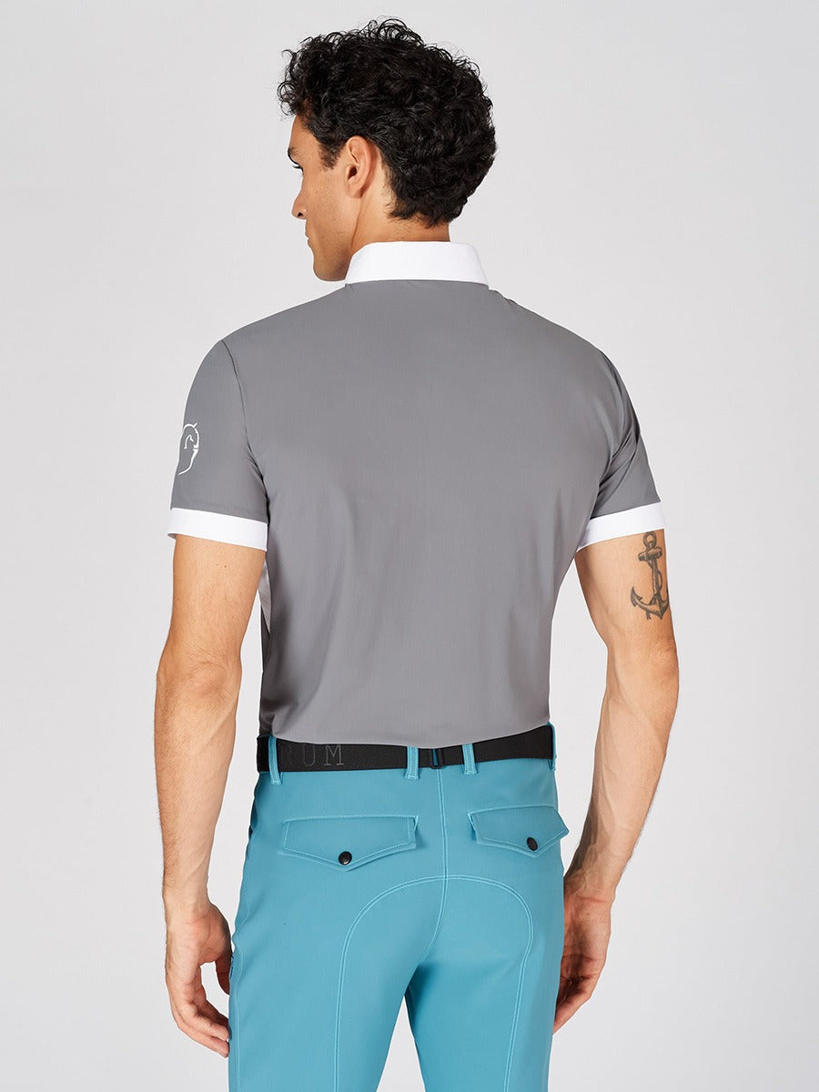 Vestrum Men's Budoni Short Sleeves Shirt-Light Grey-Small