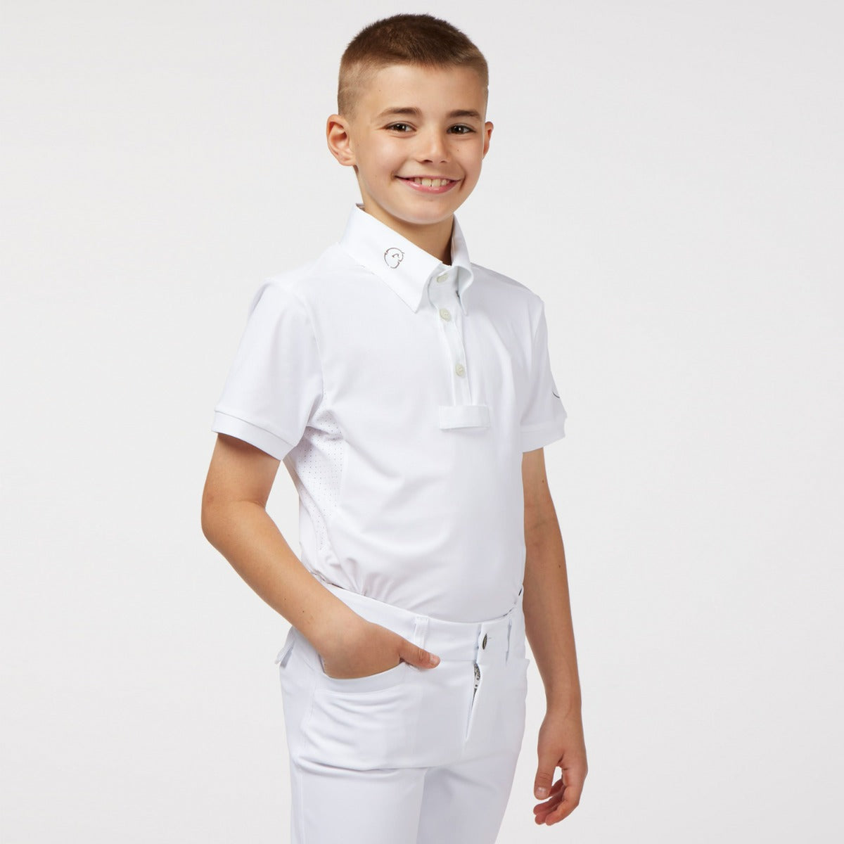 Vestrum Boy's Budoni S/S Shirt-Optical White