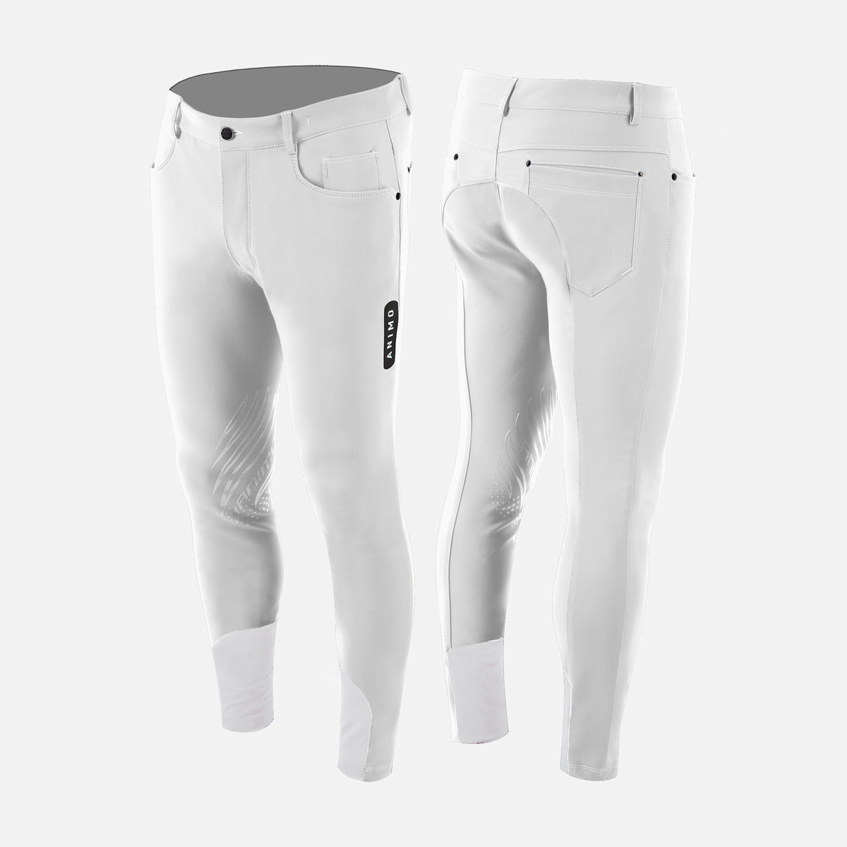 Animo Men's Mezcal Riding Breeches-White