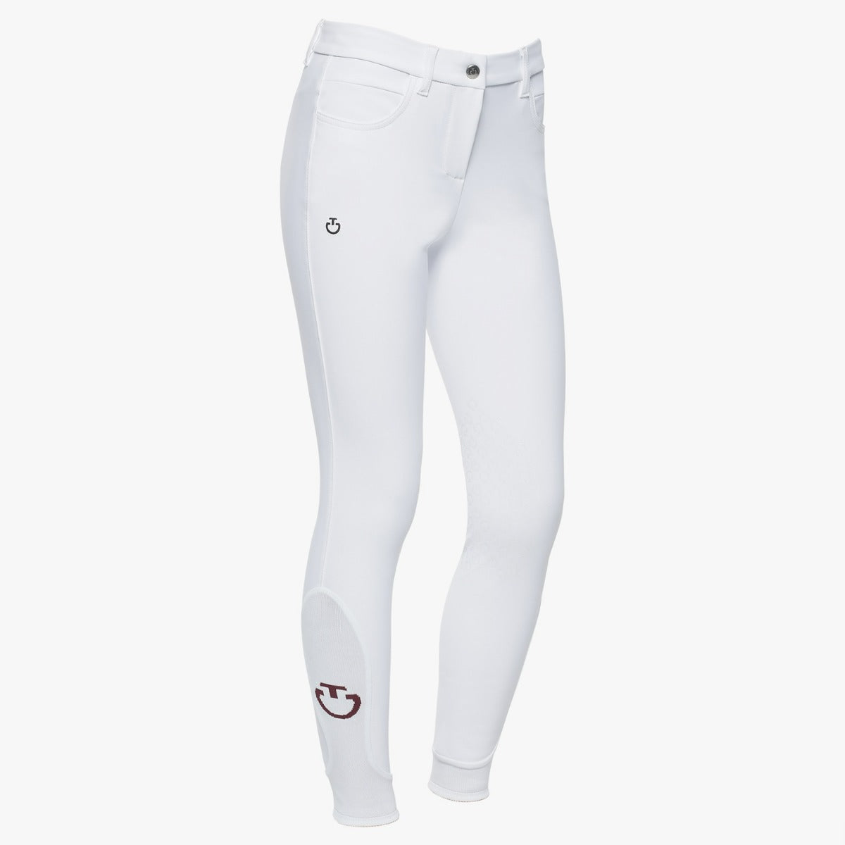 Cavalleria Toscana Boy's Knee Grip Jumping Breeches-White