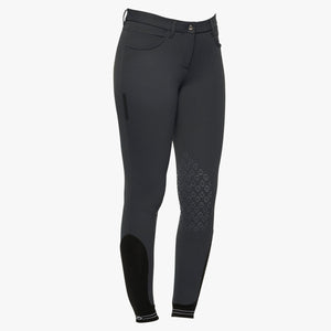Cavalleria Toscana Women's Knee Grip Breeches With Perforated Logo Tape