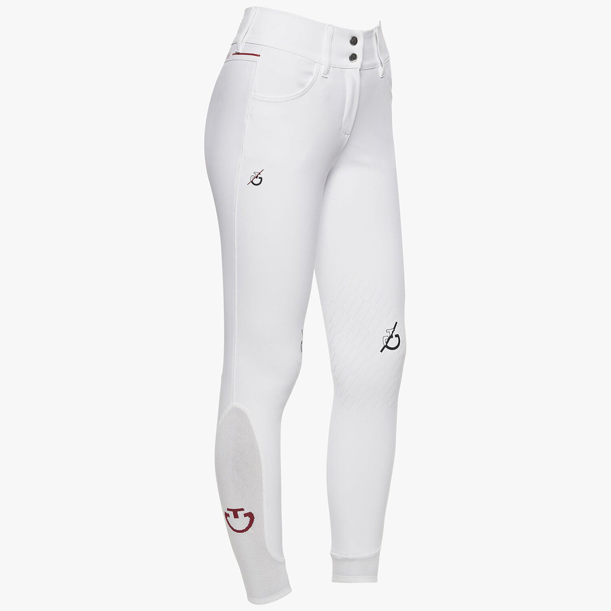 Cavalleria Toscana Women's Team Red Stripe High Waist Breeches