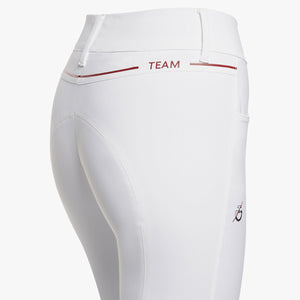 Cavalleria Toscana Women's Team Red Stripe High Waist Breeches