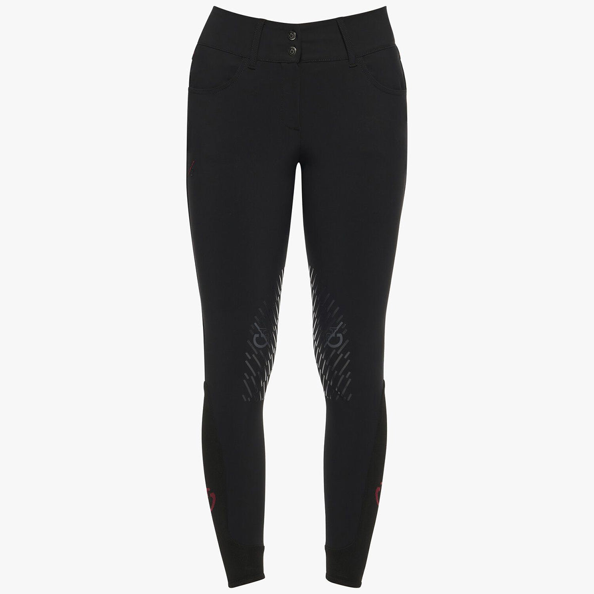 Cavalleria Toscana Women's Team Red Stripe High Waist Breeches