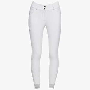Cavalleria Toscana Women's High Waist RS Breeches WHITE