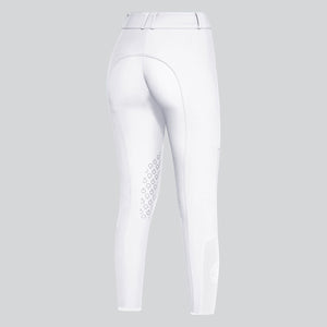 Cavalleria Toscana Women's Perforated Insert Jumping Breeches White