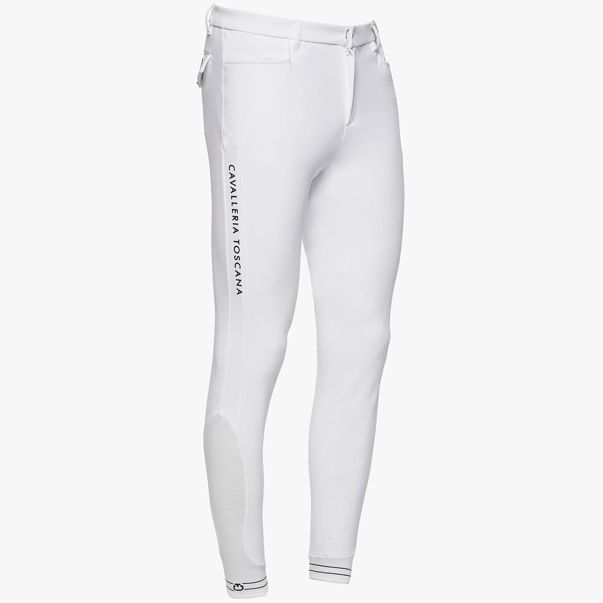 Cavalleria Toscana Men's Rubber CT Logo Stripe Breech
