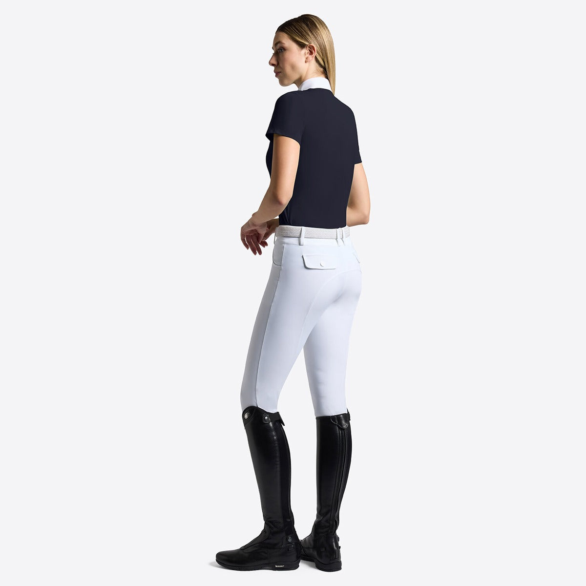 RG Women's Micro-Perforated Jersey Inserts Zip Shirt S/S