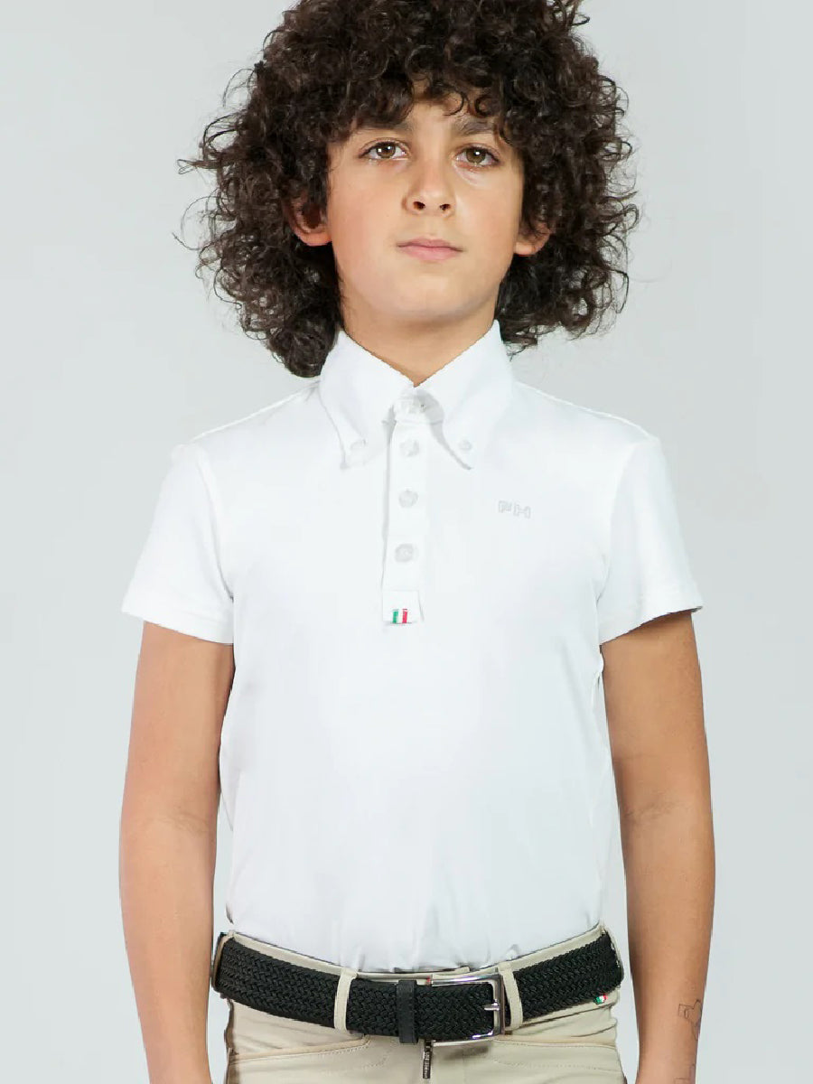 For Horses Boys Toby Show Shirt-white