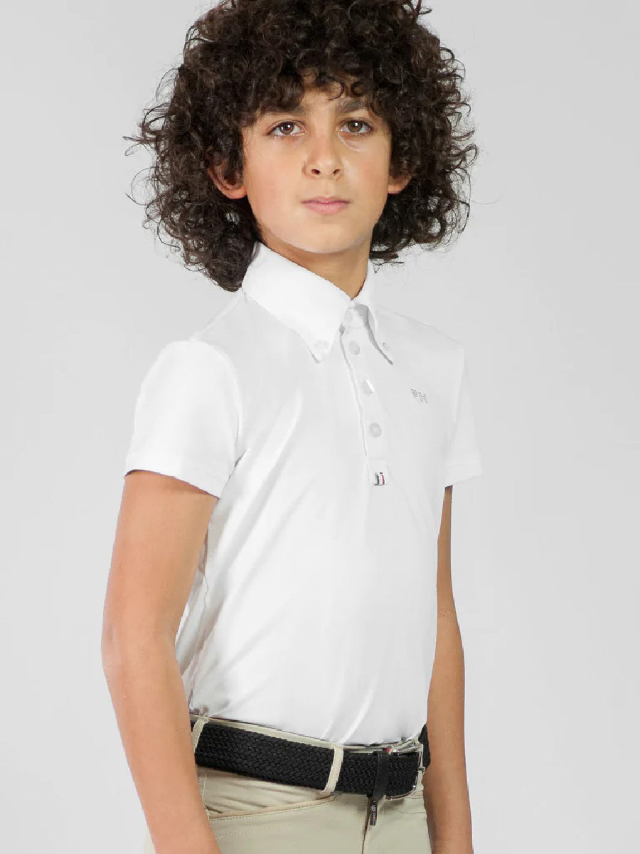 For Horses Boys Toby Show Shirt-white